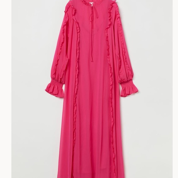 ***NWOT***H&M Chiffon Maxi Dress - Picture 3 of 12